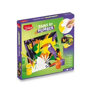 Maped Creativ Malen nach Zahlen Tukan und Schmetterling Kreativset